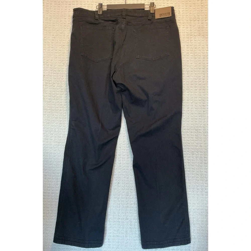 Duluth Trading Black Fire Hose Flex‎ Jeans Relaxed For 42x34